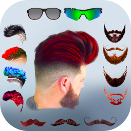 logo for Hairy - Men Hairstyles Beard & Boys Photo Editor