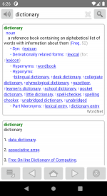 screenshoot for Fora Dictionary