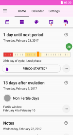 screenshoot for Period & Ovulation Tracker