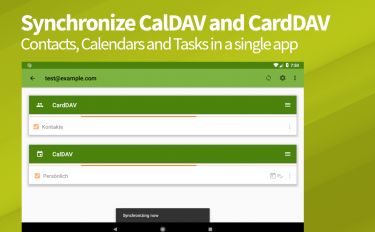 screenshoot for DAVx⁵ – CalDAV CardDAV WebDAV