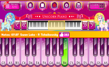 screenshoot for Unicorn Piano