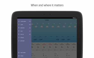 screenshoot for Yandex.Weather