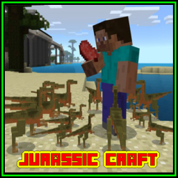 poster for Jurassic Craft Addons MCPE