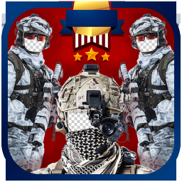 poster for Army Suit Photo Editor