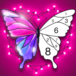 logo for Tap Colour Lite: Colour by Number. Colouring Games