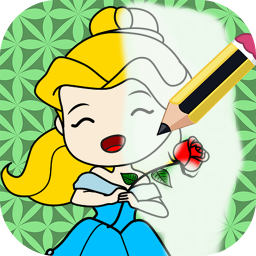 logo for Kids Princess Coloring Book 🌟