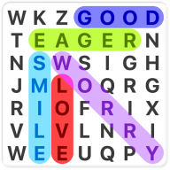 logo for Word Search Games in english