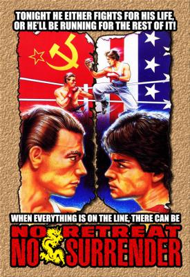 poster for No Retreat, No Surrender 1986