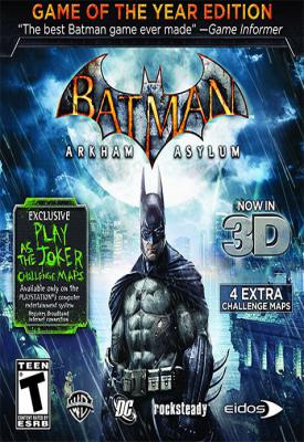 poster for Batman: Arkham Asylum - Game of the Year Edition + Joker & Prey in the Darkness DLCs