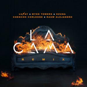 poster for La Cama (Remix) (feat. Chencho Corleone, Rauw Alejandro) - Lunay, Myke Towers, Ozuna