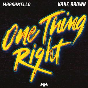 poster for One Thing Right - Marshmello & Kane Brown
