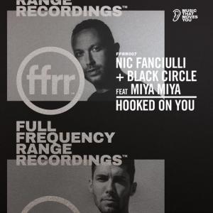 poster for Hooked On You (feat. Miya Miya) - Nic Fanciulli, Black Circle
