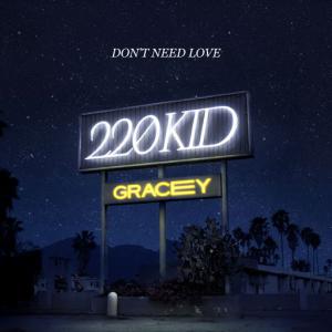 poster for Don’t Need Love - 220 KID, Gracey